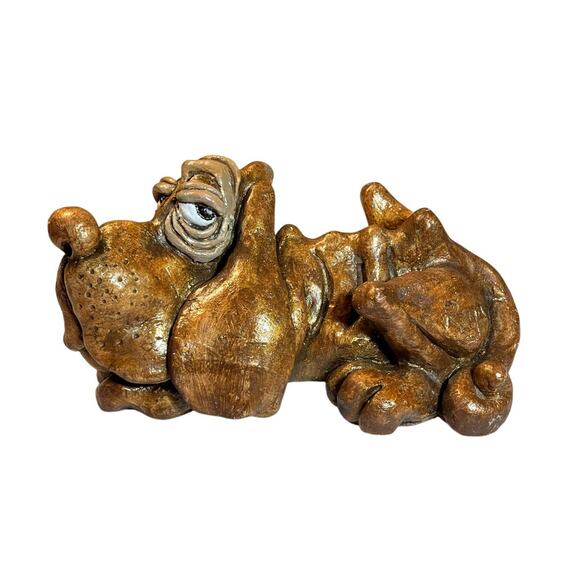 Vtg 1979 John Raya Beasties of the Kingdom Figurine – Comical Basset Hound Dog - Picture 2 of 8